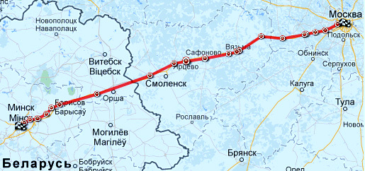 Карта Маршрута Москва Баку